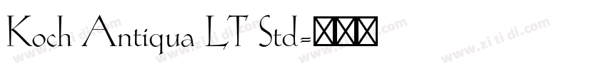 Koch Antiqua LT Std字体转换